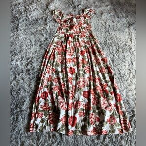 1st Kiss girls floral midi dress